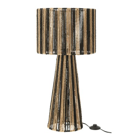 Lampe en cordes marron 36x36x69 cm