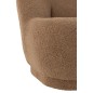 Pouf en Textile Marron 78x88x72cm Pouf en Textile Marron 78x88x72cm