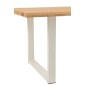 Pieds de table en métal blanc 86x10x13 cm Pieds de table en métal blanc 86x10x13 cm