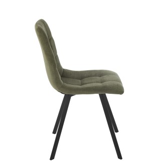 Chaise de table en métal vert 55x45x85 cm