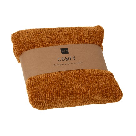 Couverture en polyester rouille 130x170 cm