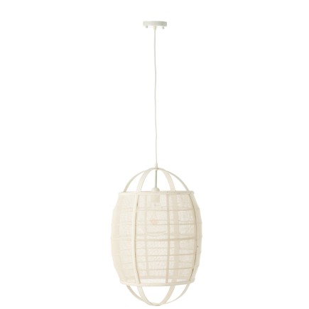 Lampe suspendue en tissu noir 37x37x56 cm