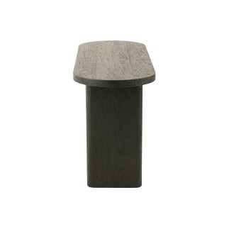 Table en bois noir 150x50x75 cm