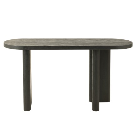 Table en bois noir 150x50x75 cm