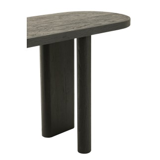 Table en bois noir 150x50x75 cm