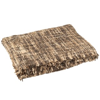 Plaid in poliestere marrone 180x130cm