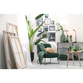 Cadre photo en bois blanc 22x2x27 cm