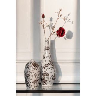 Vase en céramique multicouleur 13.5x13.5x24 cm