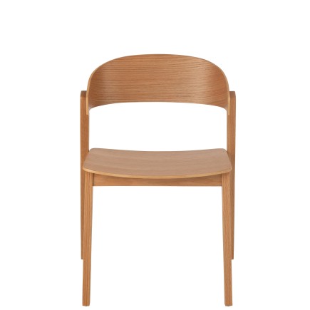 Chaise en bois marron 56.7x51.8x75.7 cm