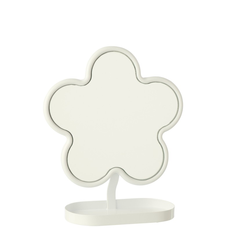 Miroir de table en fer blanc 23,8x10x27,5 cm Miroir de table en fer blanc 23,8x10x27,5 cm