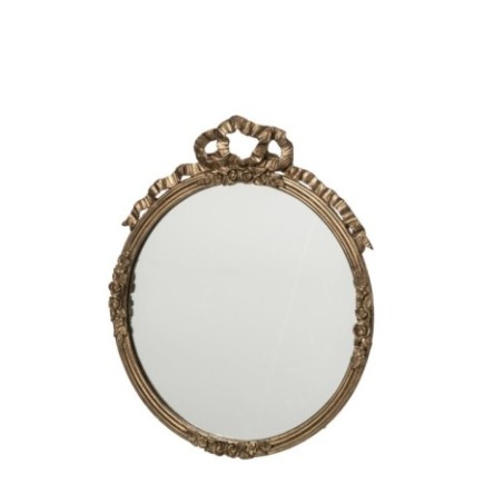 Specchio da parete in stagno e ottone 30x35x3 cm