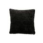 Coussin en polyester noir 45x15x45 cm Coussin en polyester noir 45x15x45 cm