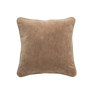 Coussin en polyester taupe 50x50x10 cm