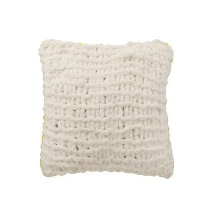 Coussin en polyester vert et blanc 50x15x50 cm