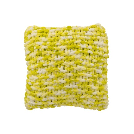 Coussin en polyester vert et blanc 50x15x50 cm