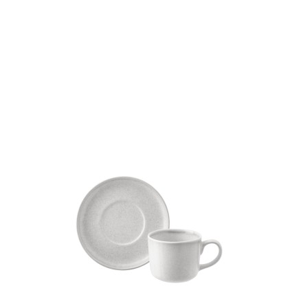 Tasse à café en grès gris 9x7,5 cm