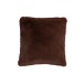 Coussin carré en polyester marron 44x41cm Coussin carré en polyester marron 44x41cm