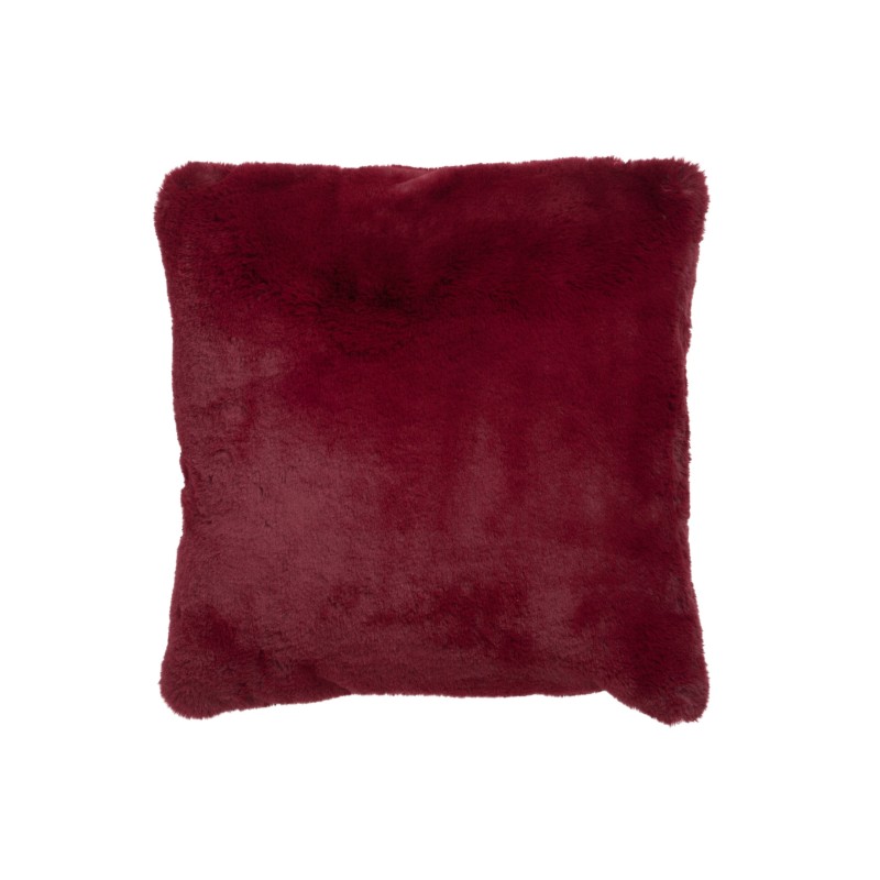 Coussin carré en polyester rouge 45x45cm Coussin carré en polyester rouge 45x45cm