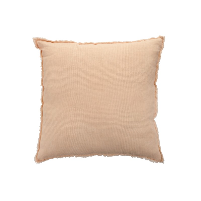 Coussin délavé en lin vanille 45x45cm Coussin délavé en lin vanille 45x45cm