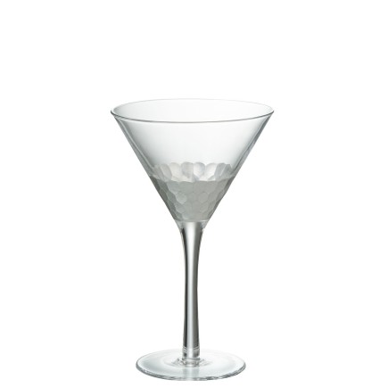 Bicchiere da cocktail argento - trasparente 11.5x11.5x18.5 cm