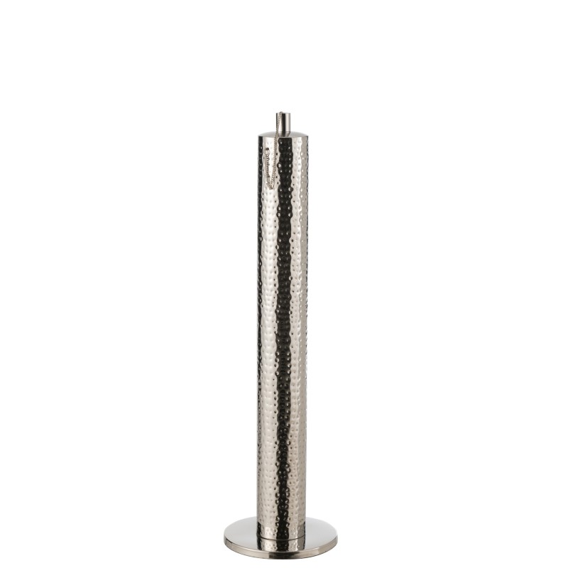 Lámpara de metal plateado 23.5x23.5x87 cm Lámpara de metal plateado 23.5x23.5x87 cm