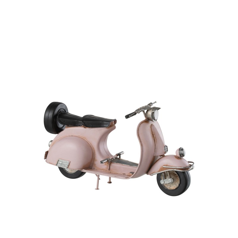 Scooter rosa in metallo in miniatura 28.5x10.5x15 cm Scooter rosa in metallo in miniatura 28.5x10.5x15 cm