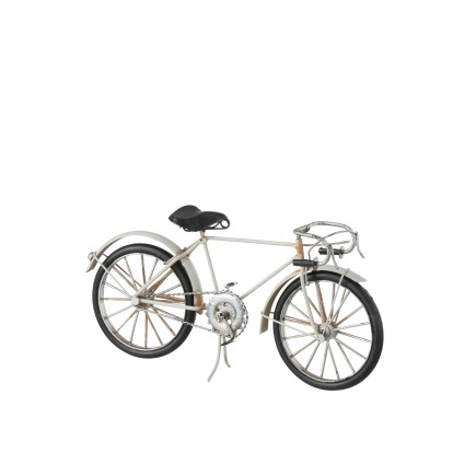 Statuetta bicicletta da corsa in metallo multicolore di 28,5 x 6,5 x 15,5 cm