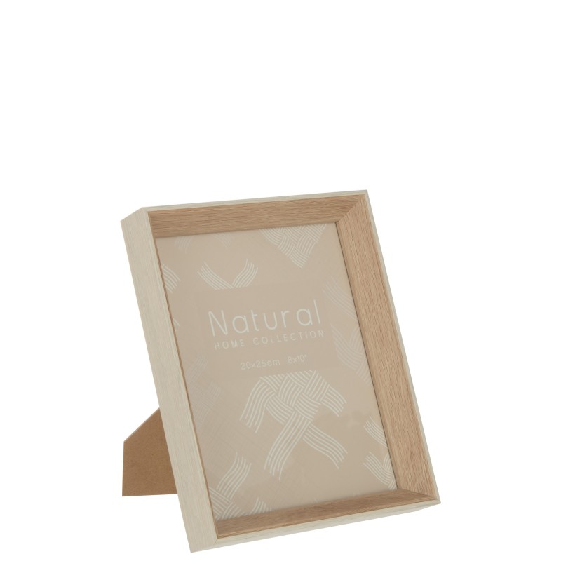 Cadre photo 20x25cm en bois beige 25x4x30 cm Cadre photo 20x25cm en bois beige 25x4x30 cm