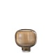 Vaso rotondo in vetro marrone con base 16x16x16 cm Vaso rotondo in vetro marrone con base 16x16x16 cm