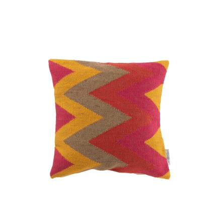 COUSSIN CARRE ANNA TRIANGLE JUTE MIX COULEUR