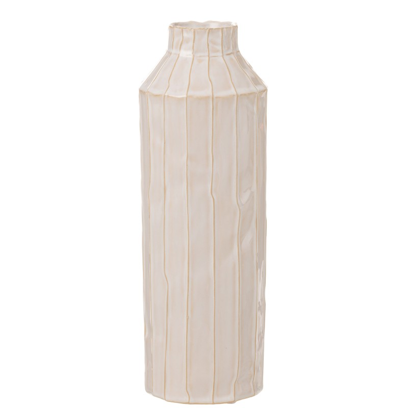VASE BOUTEILLE DE LAIT CERAMIQUE BLANC LARGE Vase Haut Vase Haut