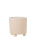 Cache-pot en céramique beige 26x26x27 cm Cache-pot en céramique beige 26x26x27 cm