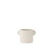 Pot en céramique blanc 16.5x8.5x11.5 cm Pot en céramique blanc 16.5x8.5x11.5 cm