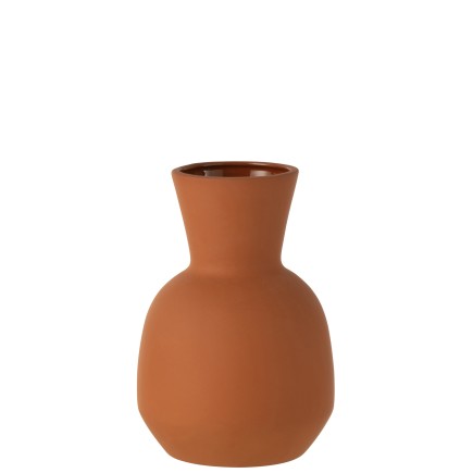 VASE DESIGN HAUT TERRACOTTA ORANGE