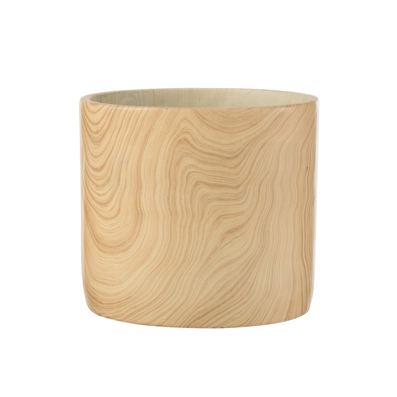 Cache-pot en céramique beige 21.5x21.5x19.5 cm Cache-pot en céramique beige 21.5x21.5x19.5 cm