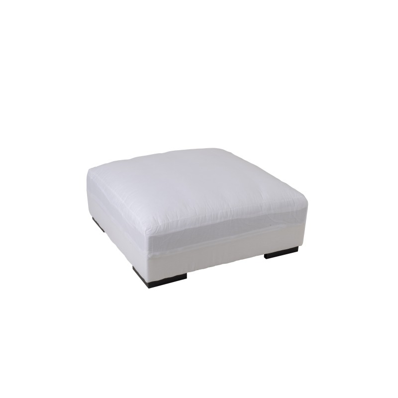 Puf cuadrado blanco 105x105x49cm Puf cuadrado blanco 105x105x49cm