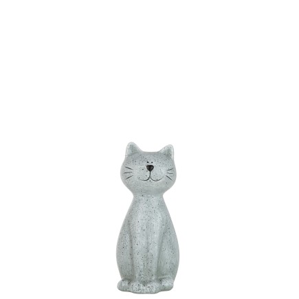 CHAT RESINE GRIS M
