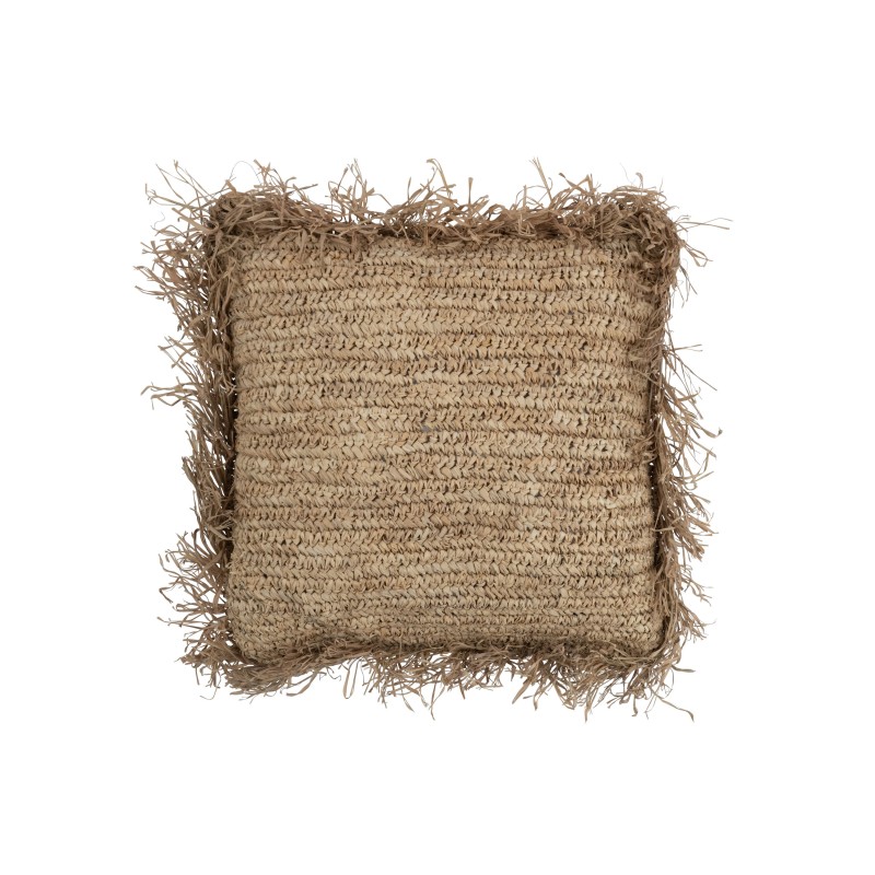 Coussin carré en raphia naturel 50x50m - Coussin d'extérieur Coussin carré en raphia naturel 50x50m - Coussin d'extérieur