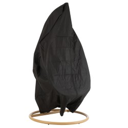 Funda de protección para silla de exterior de plástico negro 177x1x206 cm