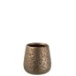 Cache-pot rond en céramique cuivre 12x12x13 cm Cache-pot rond en céramique cuivre 12x12x13 cm