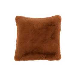 Cuscino quadrato in poliestere marrone 45x45 cm