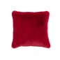Coussin carré en polyester rouge 44x44cm Coussin carré en polyester rouge 44x44cm