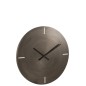 Horloge ronde en métal gris 77x4x77 cm Horloge ronde en métal gris 77x4x77 cm