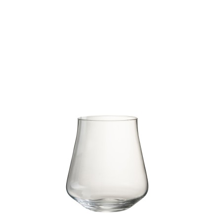 Vase en verre transparent 24x24x27 cm