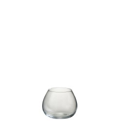 Vase en verre transparent 19x19x15 cm
