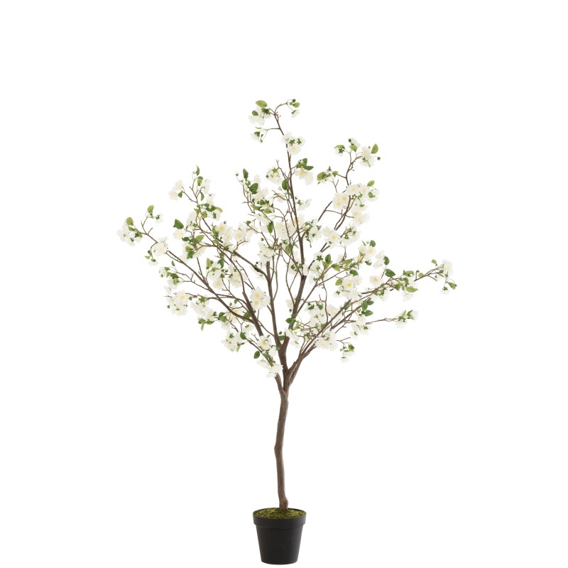 Árbol en flor de tela blanca 100x100x190 cm Árbol en flor de tela blanca 100x100x190 cm