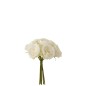 Decoración floral de plástico blanco de 20x20x25 cm Decoración floral de plástico blanco de 20x20x25 cm