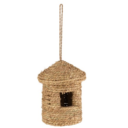 NICHOIR ROND PAILLE NATUREL