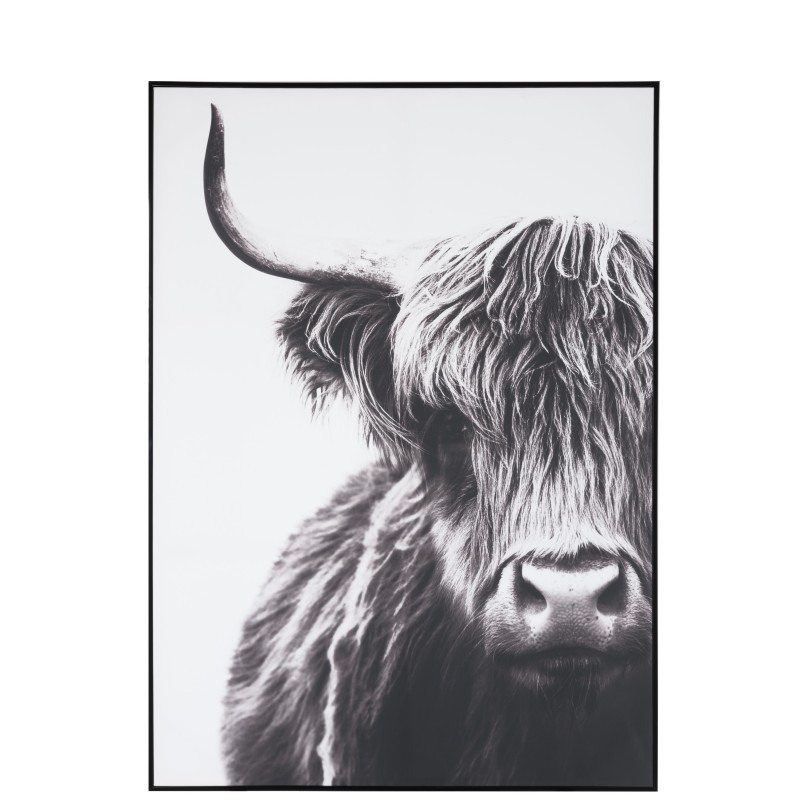 Cadre yack en toile noir 103.5x142.5x4.5 cm