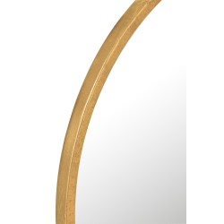 Espelho redondo em metal dourado D. 30 cm